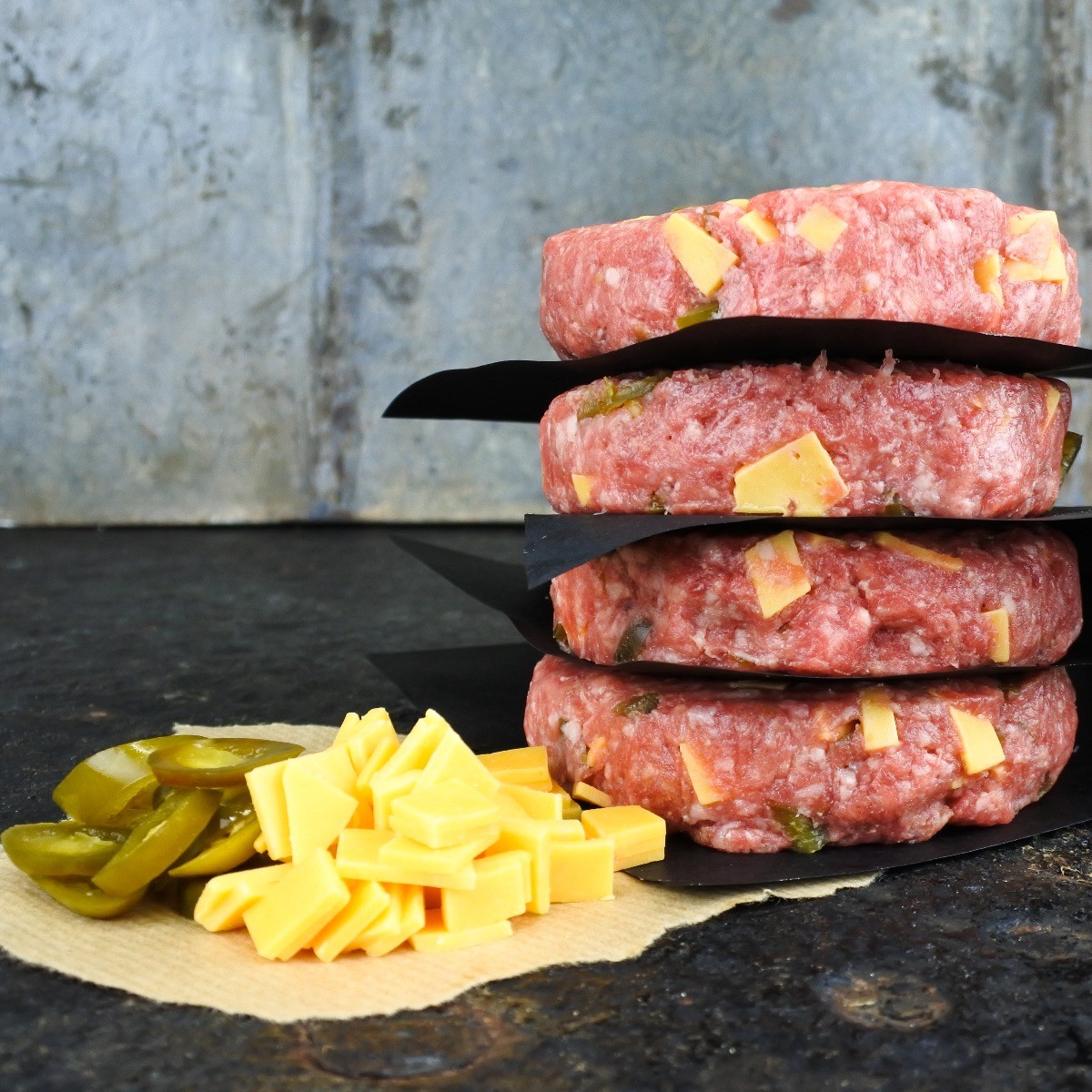Black Angus burger | Cheddar jalapeno