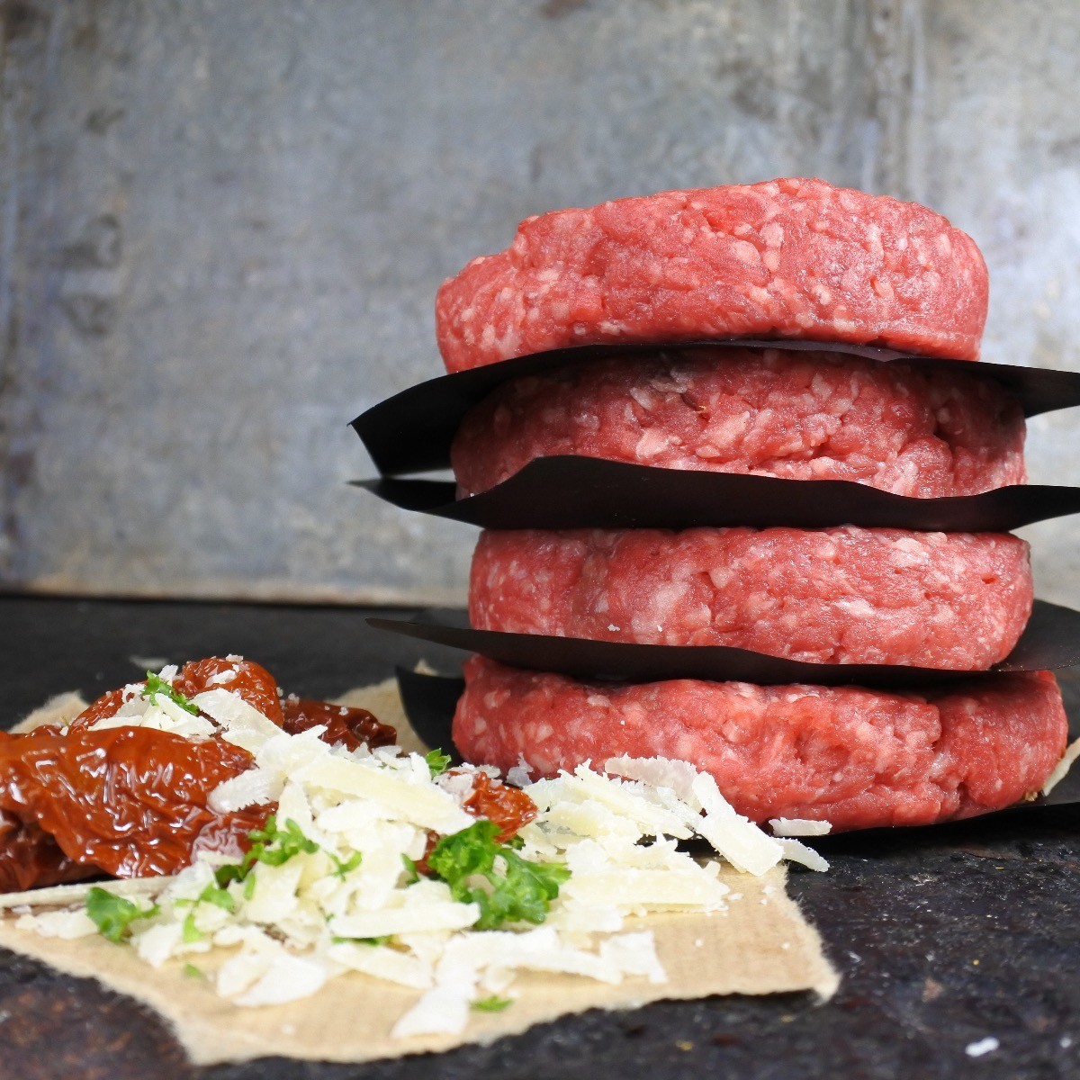 Black Angus burger | Zontomaat parmigiano D.O.P.