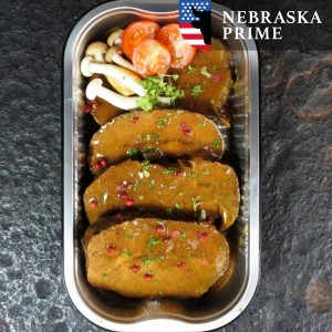 24h gegaarde sukadelapjes Black Angus USA in jus