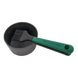 Gietijzeren Sauspot + Basting Brush