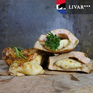 Cordon Bleu LIVAR met mozzarella, zontomaat & pesto