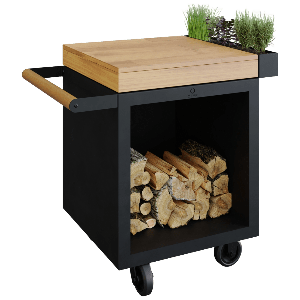 OFYR Mise en Place Table Black 65 PRO Teak Hout