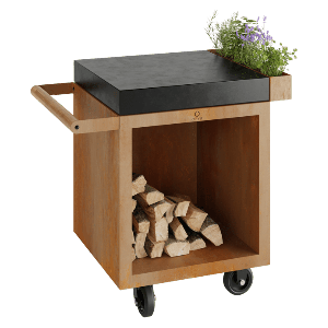 OFYR Mise en Place Table Corten 65 PRO Donker Grijs Keramiek