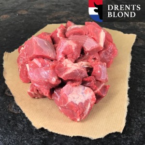 Riblappen aan blokjes Blonde d'Aquitaine