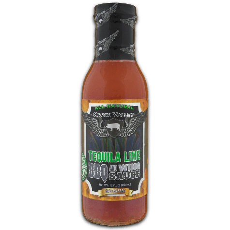 Croix Valley Tequila Lime BBQ & Wings Sauce -fles 354g