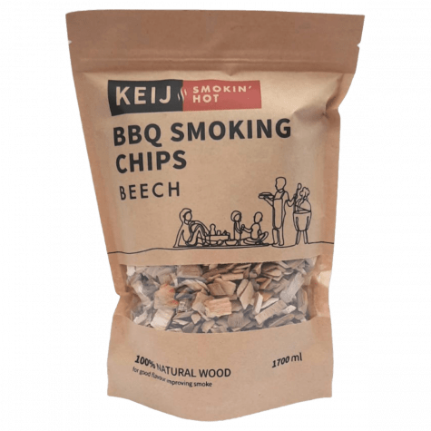 Keij BBQ Smoking Chips Beech -zak 1700 ml