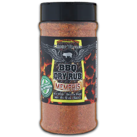 Croix Valley Memphis BBQ Dry Rub -strooibus 340g