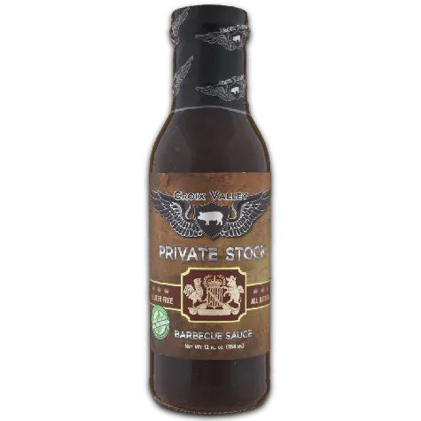 Croix Valley Private Stock BBQ Sauce -fles 354g
