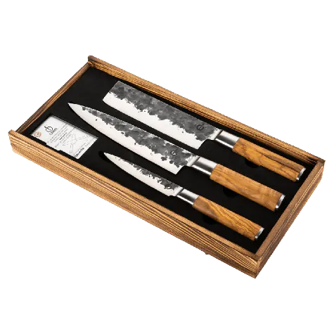 Forged Olive 3-delig messenset