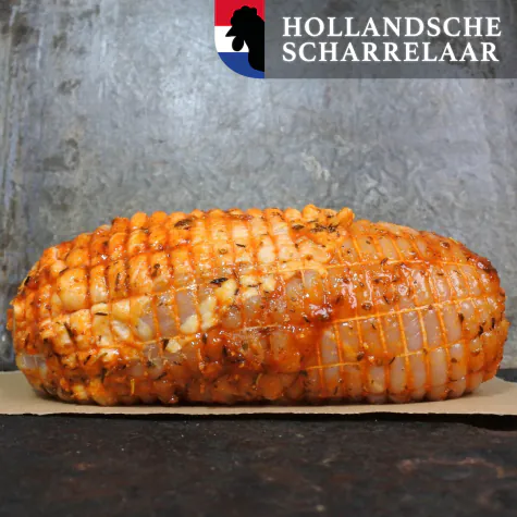 Gevulde kipfiletrollade scharrel
