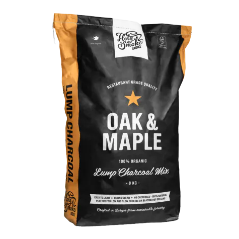 Holy smoke BBQ oak/maple houtskool