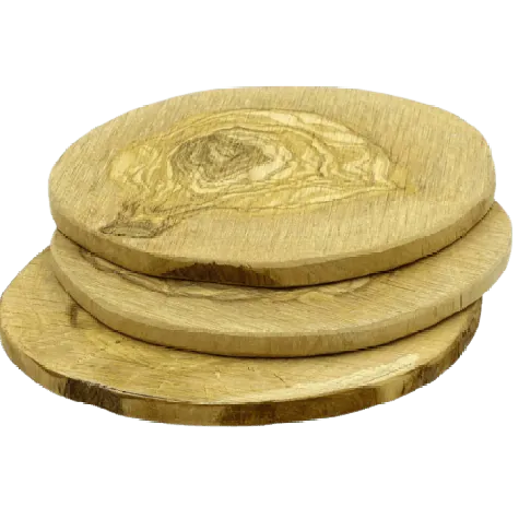 Rookplank Olijf Rond 11 Cm - 3 Stuks