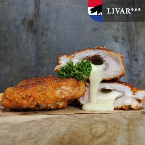Cordon Bleu LIVAR met taleggio, truffelsalami & zwarte peper