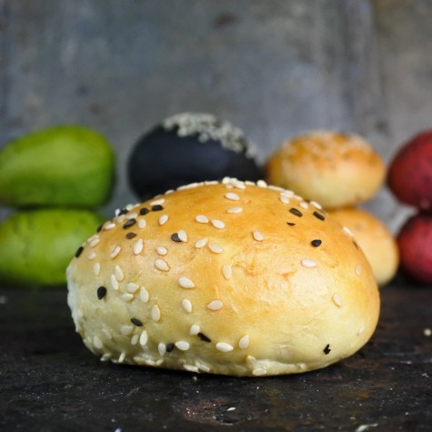 Mini burgerbun brioche white