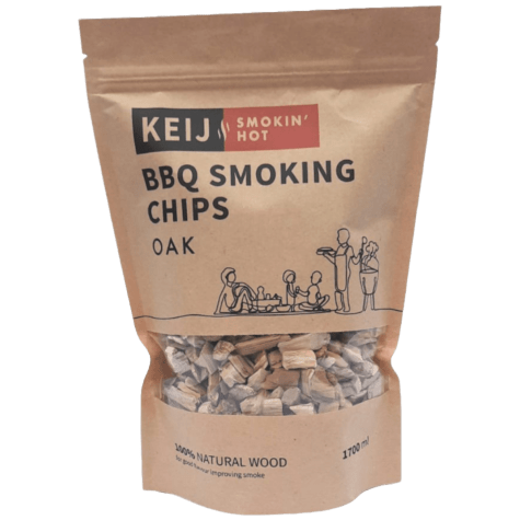 Keij BBQ Smoking Chips Oak -zak 1700 ml