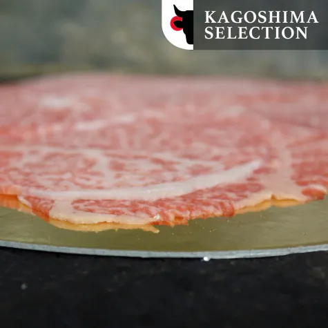 Japans Wagyu carpaccio Kagoshima A3 BMS3/4