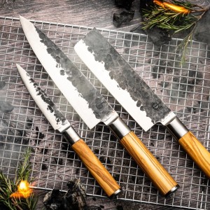 Forged Olive 3-delig messenset