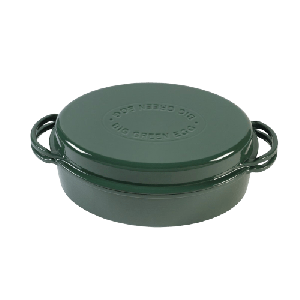 Groene Dutch Oven Ovaal