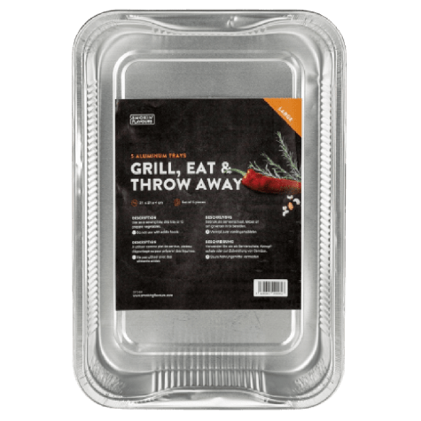 Aluminium Bakken 5 Stuks Wegwerp