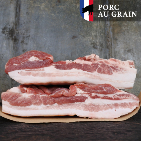 Buikspek met zwoerd Porc au Grain