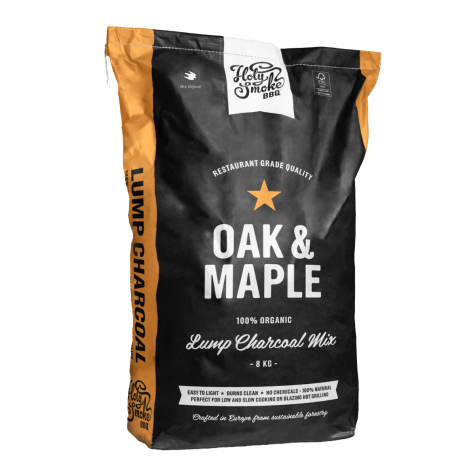 Holy smoke BBQ oak/maple houtskool