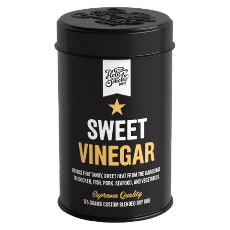 Holy smoke BBQ sweet vinegar dry rub