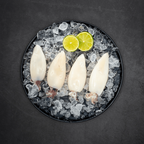 BBQ inktvis tubes rauw