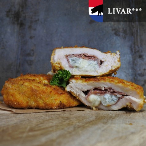 Cordon Bleu LIVAR met gorgonzola & venkelsalami