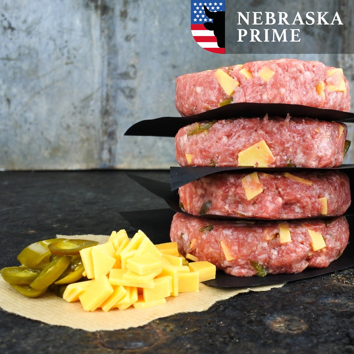 Black Angus burger | Cheddar jalapeno (Black Angus burger | Cheddar jalapeno -2x 100g Small)