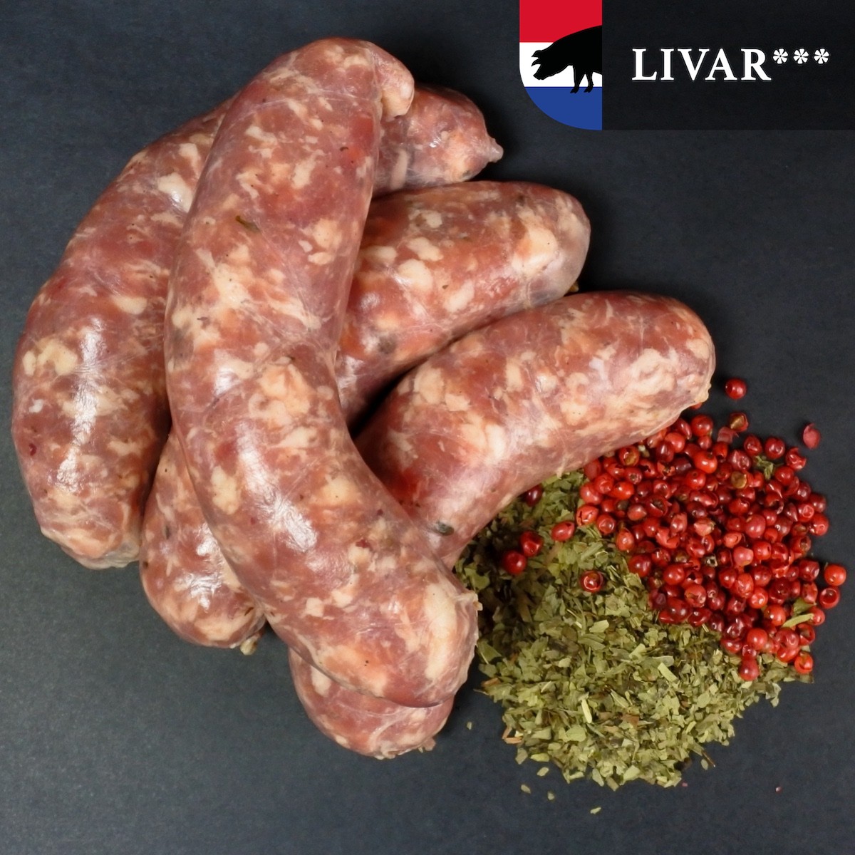 Braadworst Livar | Dragon roze peper (Braadworst Livar | Dragon roze peper -4x 100g)
