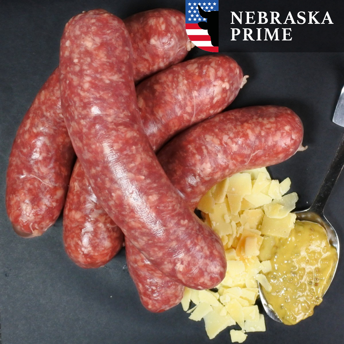Braadworst Black Angus | Old Amsterdam mosterd (Braadworst Black Angus | Old Amsterdam mosterd -4x 100g)
