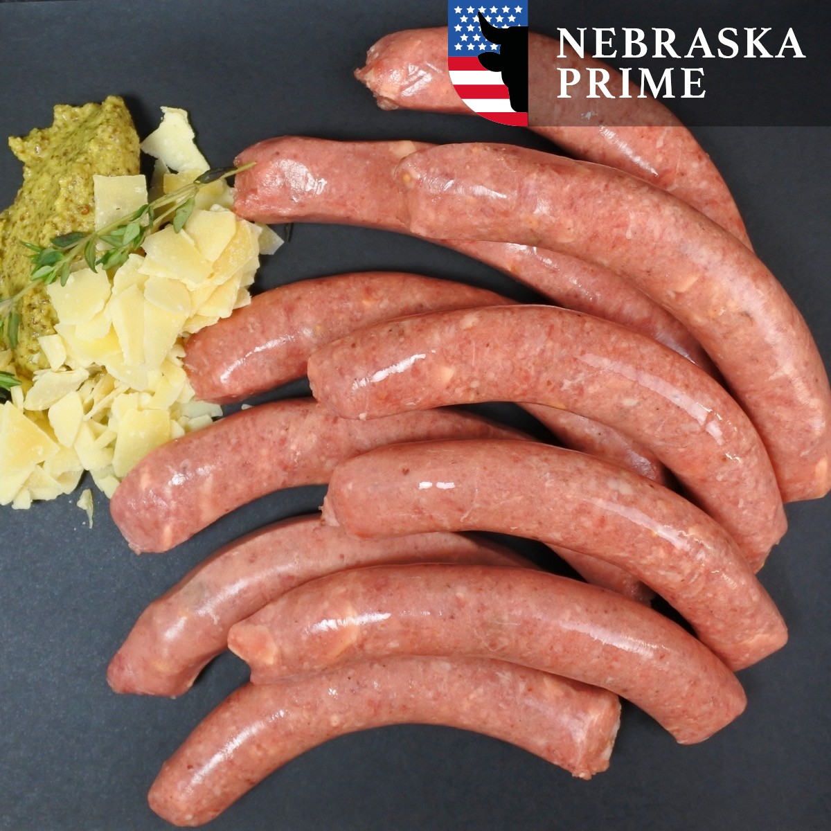 Chipolata worstjes Black Angus | Old Amsterdam mosterd (Chipolata worstjes Black Angus | Old Amsterdam mosterd -8x40g)