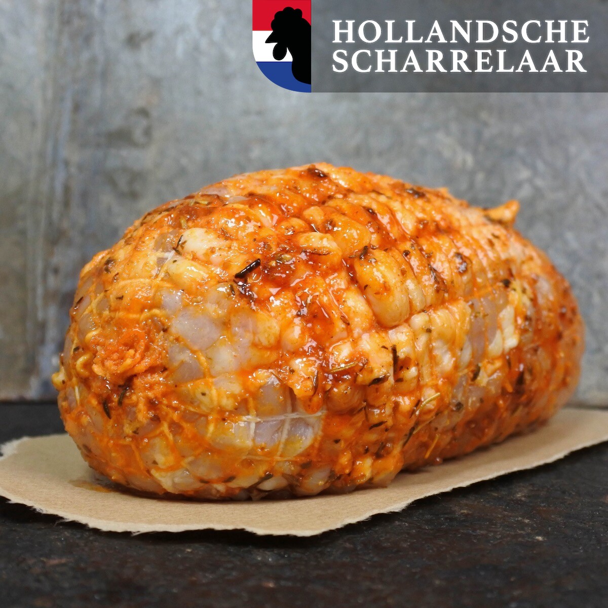 Gevulde kipfiletrollade Scharrel (Gevulde kipfiletrollade Scharrel -800~900g)