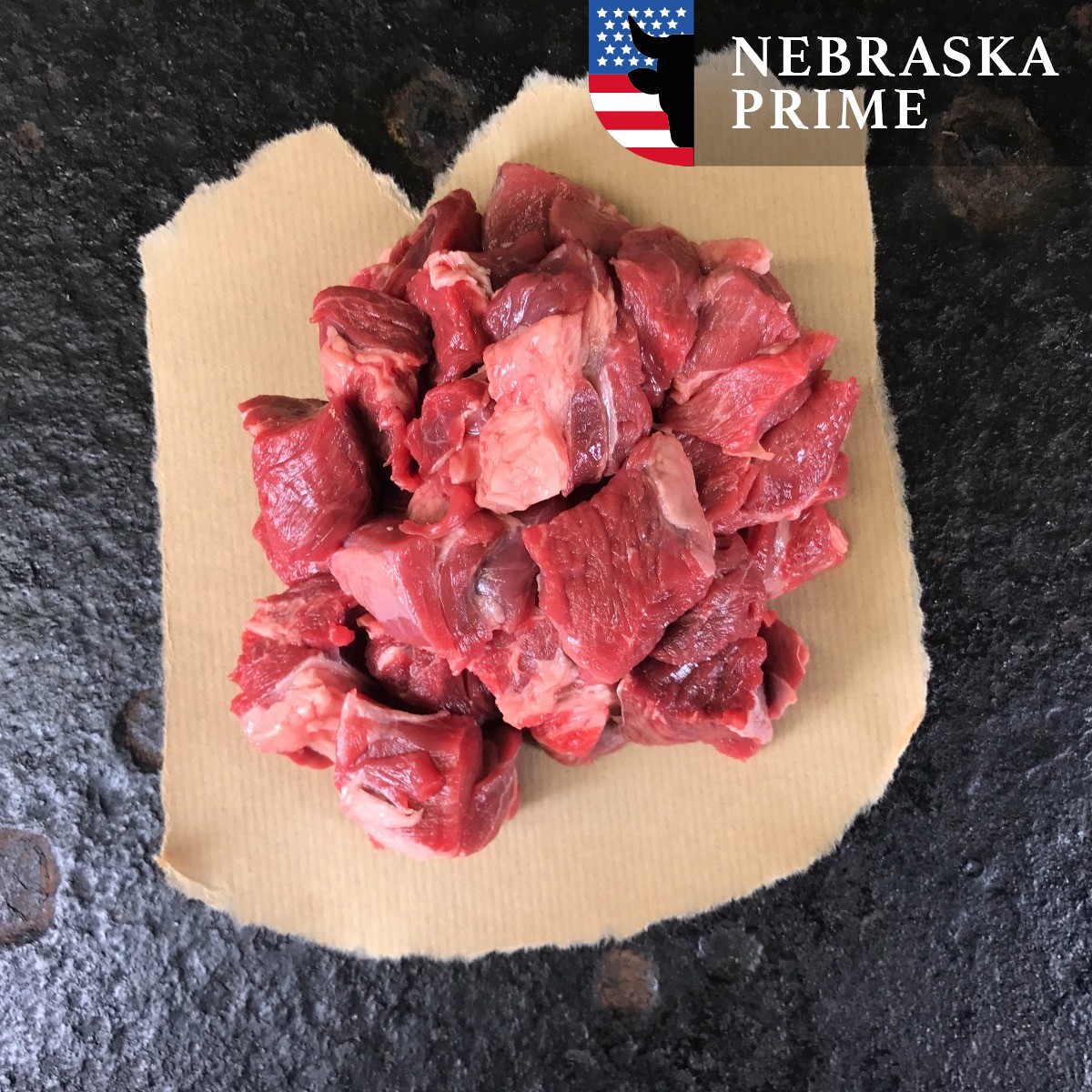 Stoofvleesblokjes Black Angus USDA prime (Stoofvleesblokjes Black Angus USDA prime -500g)