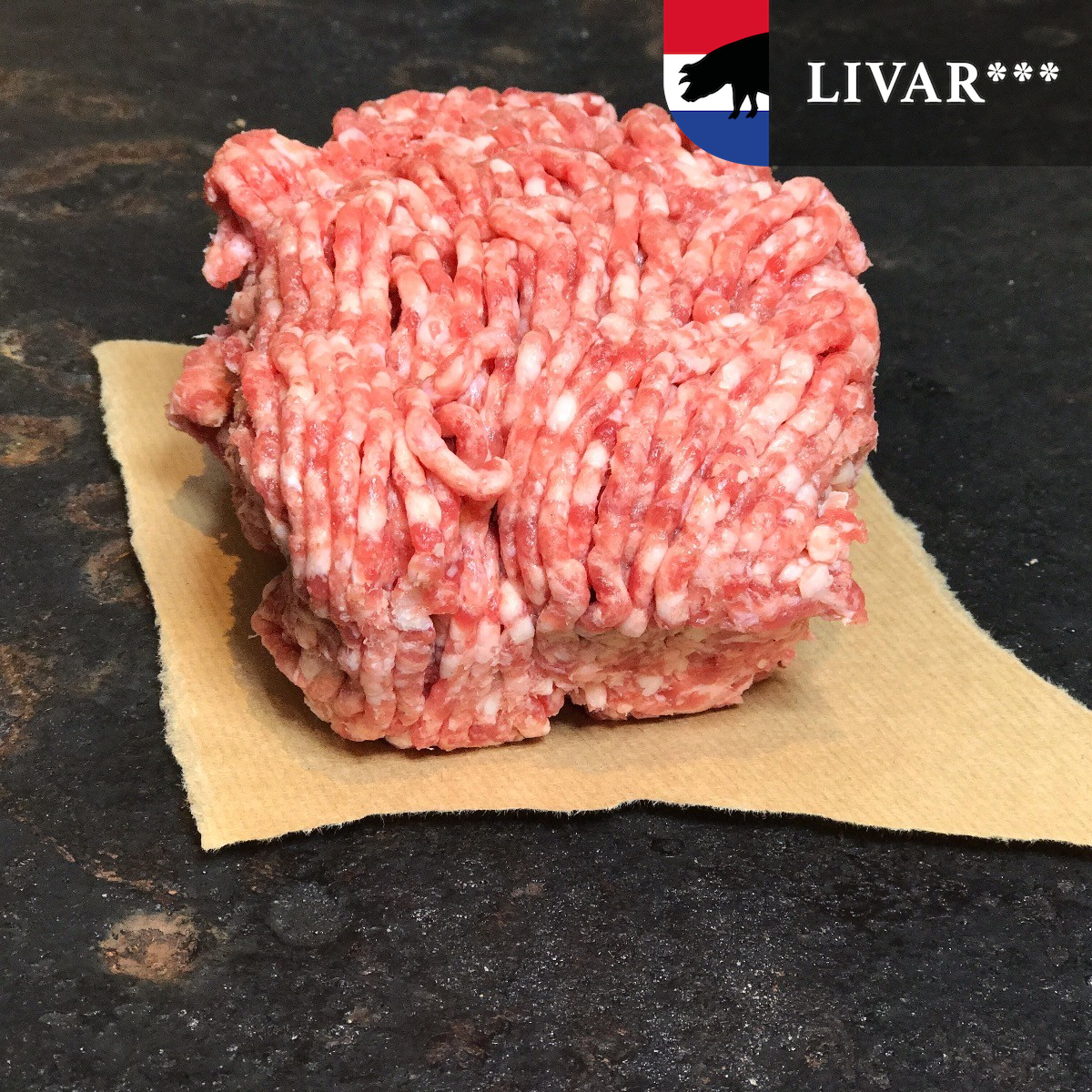 Gekruid halfom gehakt Livar en Blonde Aquitaine (Gekruid halfom gehakt Livar en Blonde Aquitaine -250g)