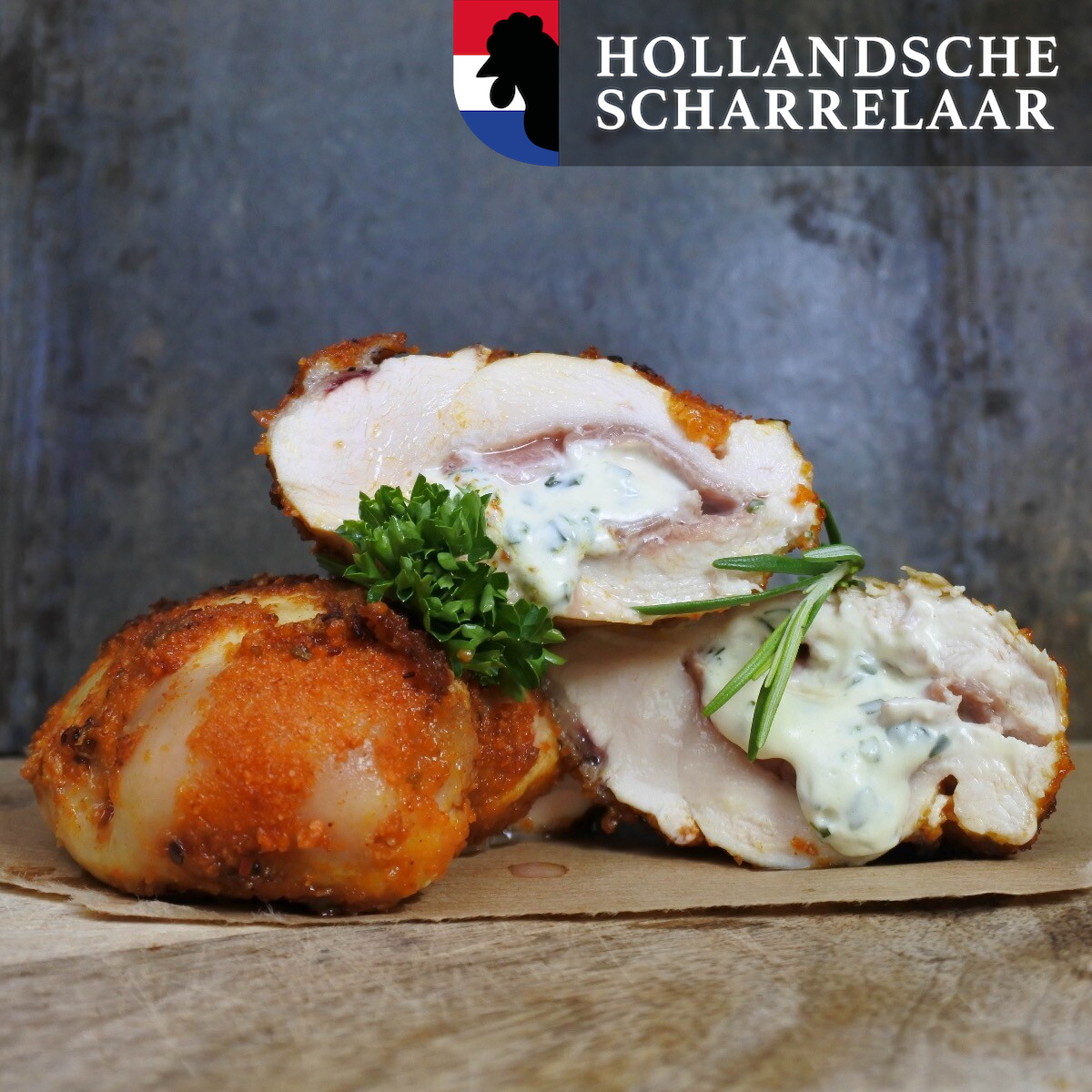 Kip cordon bleu Scharrel | Roomkaas bieslook parmaham