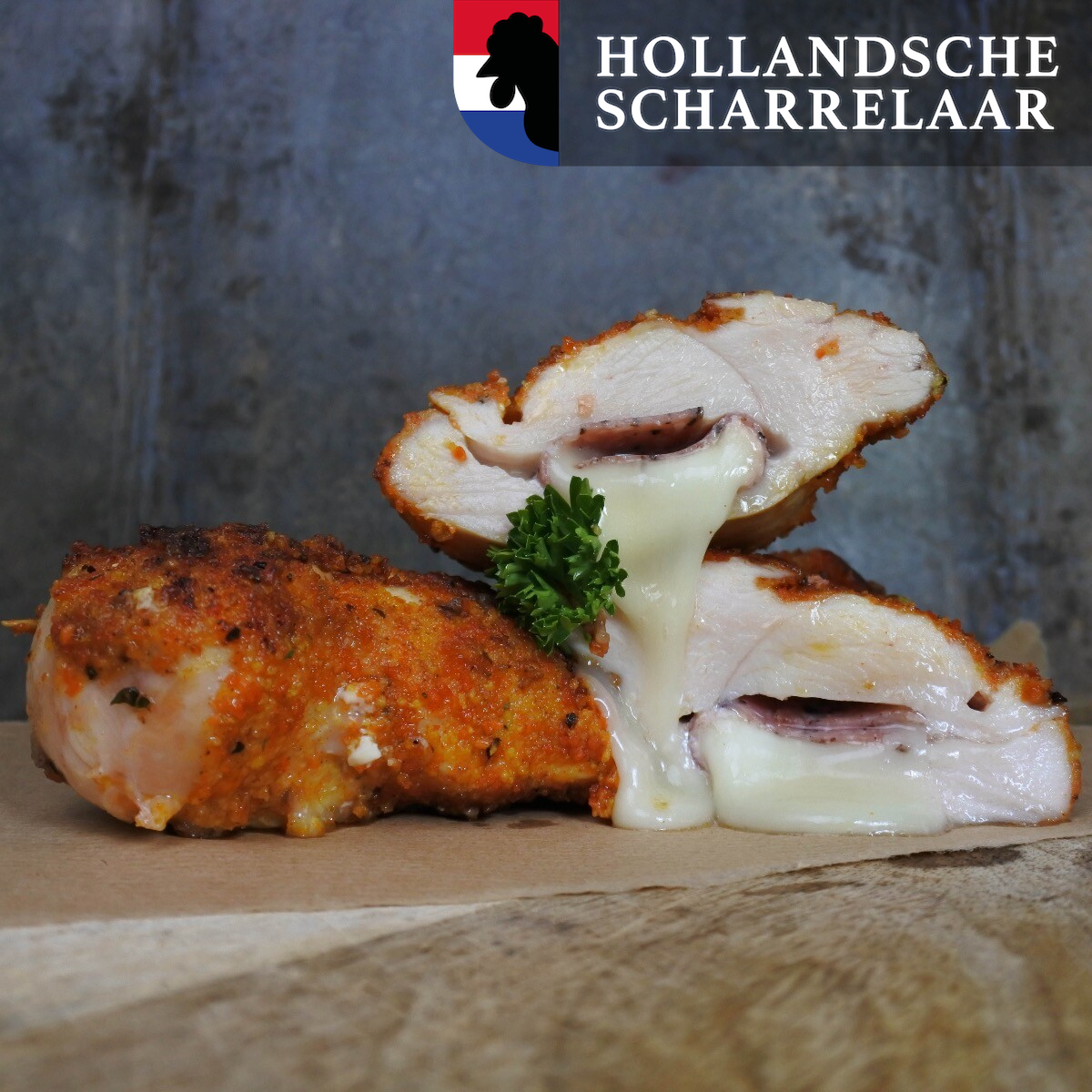 Kip cordon bleu Scharrel | Taleggio truffelsalami zwarte peper