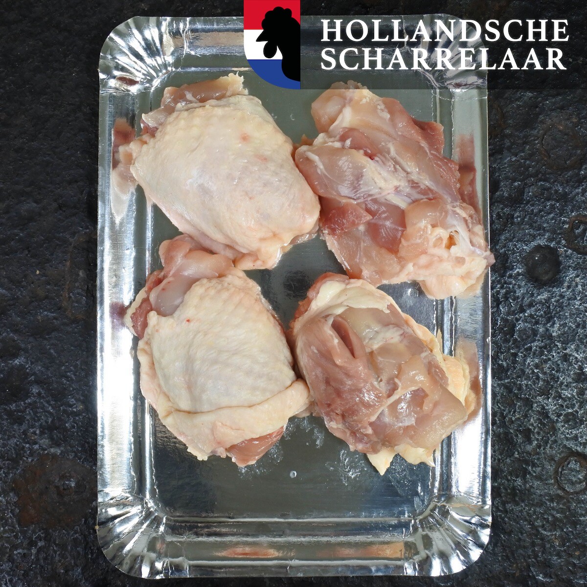 Kipdijfilet met vel Scharrel (Kipdijfilet met vel Scharrel -4 stuks (500g))