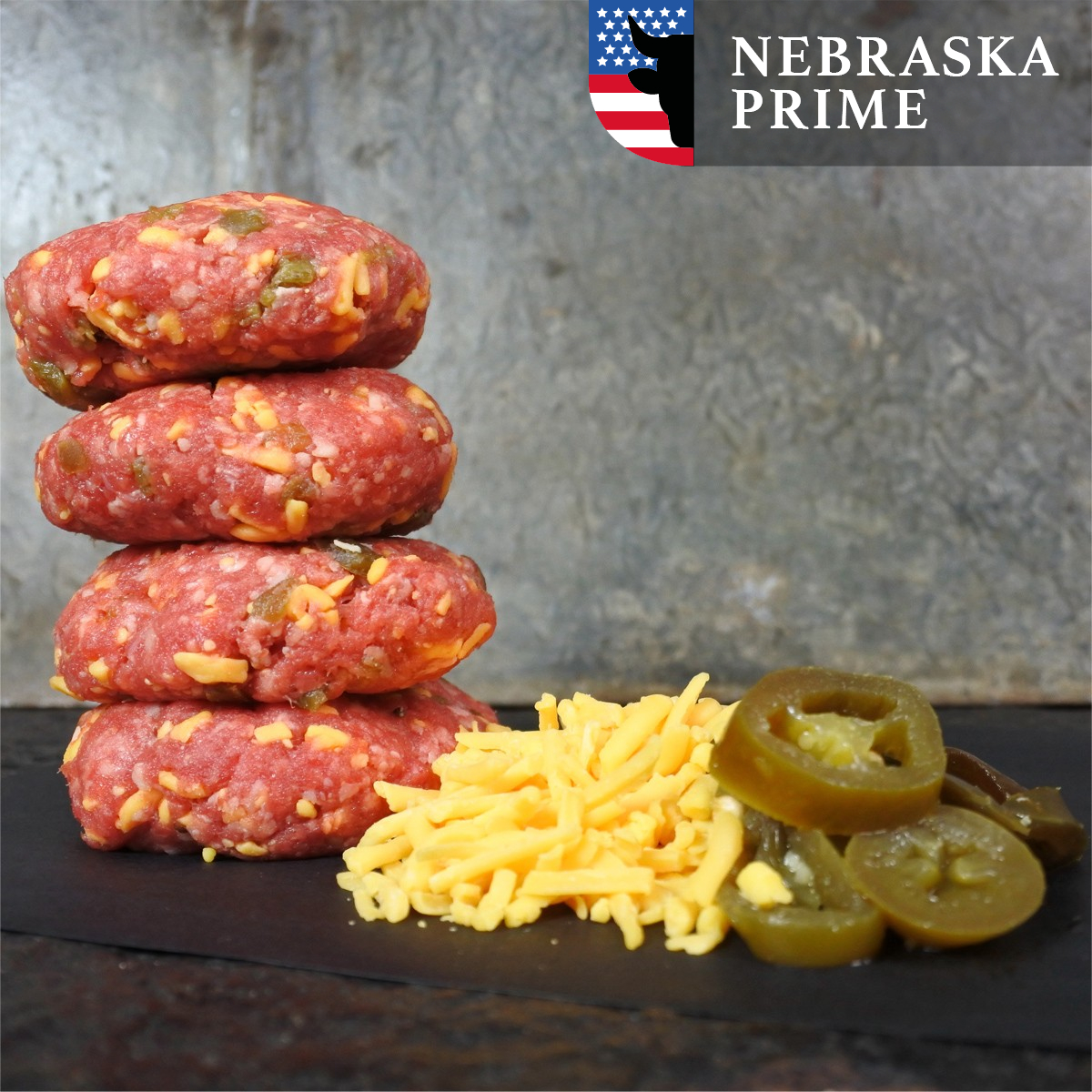 Black Angus miniburgers | Cheddar jalapeno (Black Angus miniburgers | Cheddar jalapeno -8x 40g)