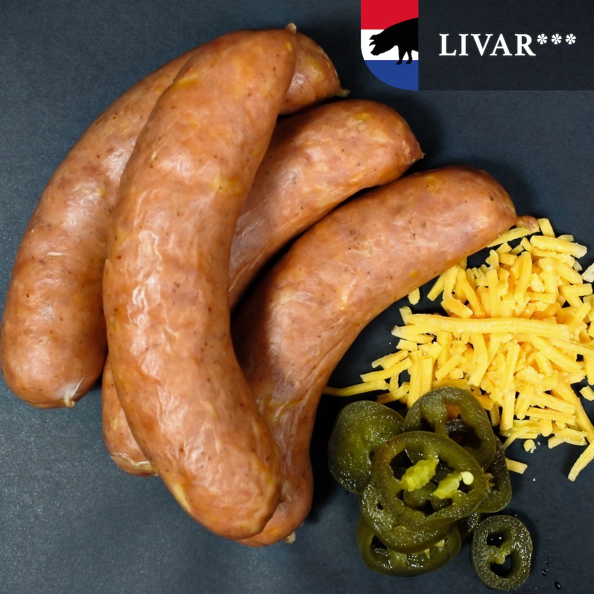 Hotdog Livar | Cheddar jalapeno (Hotdog Livar | Cheddar jalapeno -4x90g)