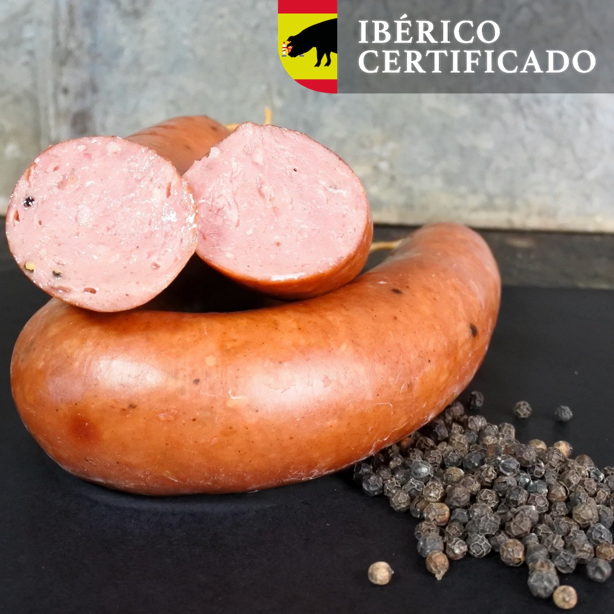 Rookworst Iberico | Black pepper (Rookworst Iberico | Black pepper -per stuk 280g)