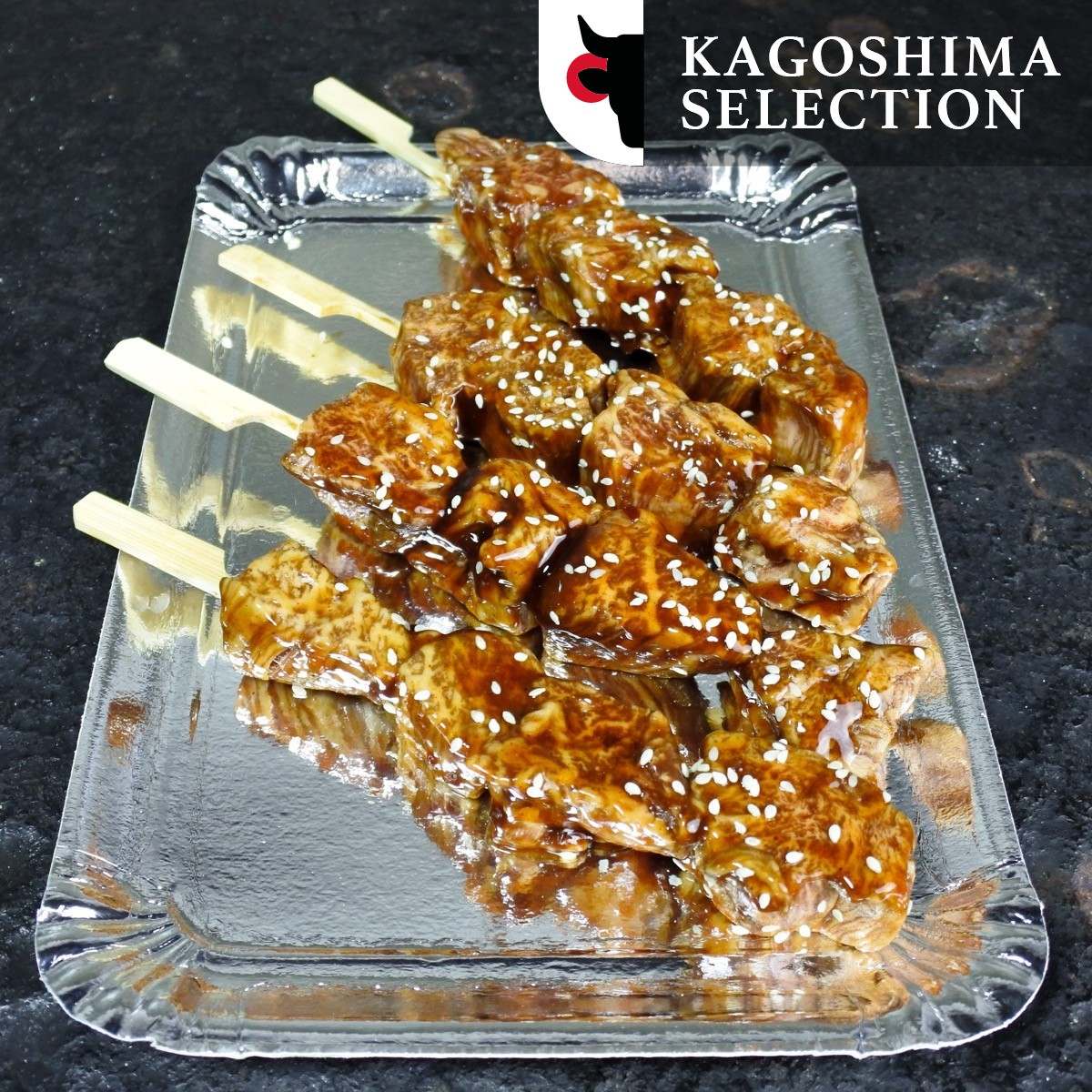 Ribeyespiesje Japans Wagyu A5+ BMS 12 | Ketjap sesam (Ribeyespiesje Japans Wagyu A5+ BMS 12 | Ketjap sesam -4x 60g)