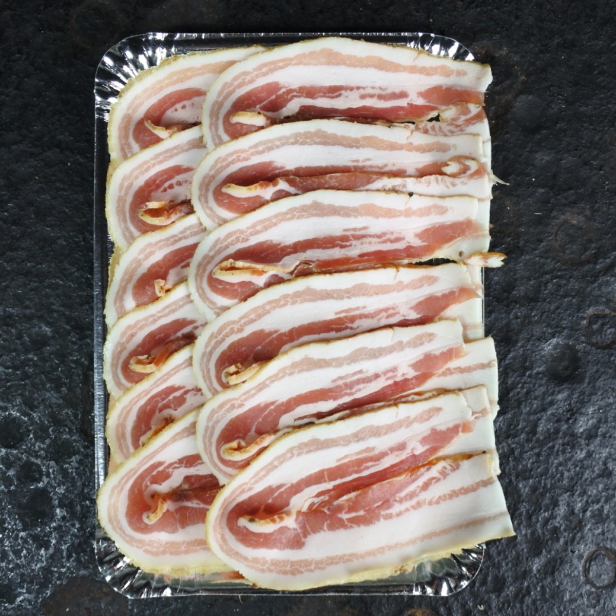 Dungesneden bacon Livar (ontbijtspek)