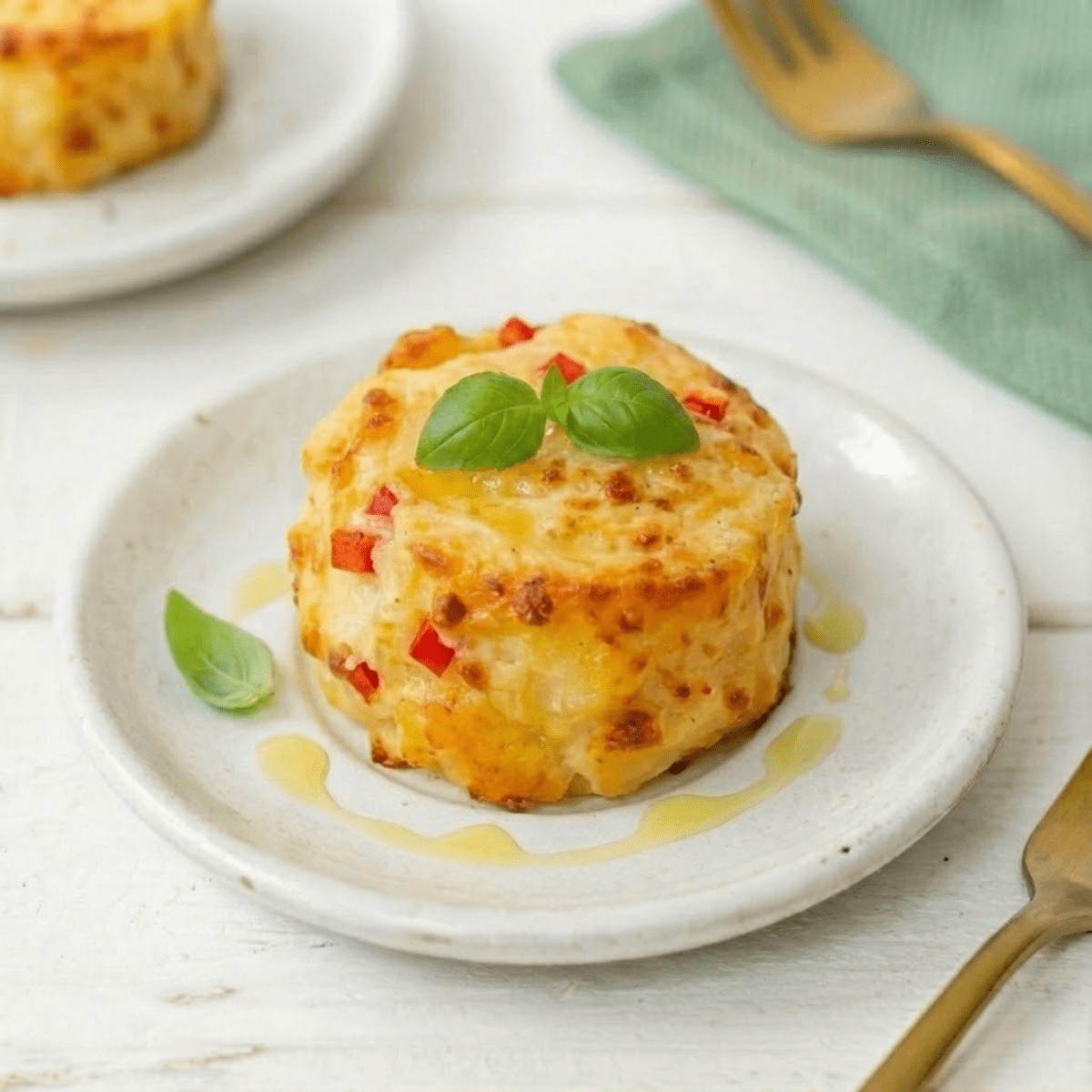 Gratintaartje | Tomaat mozzarella