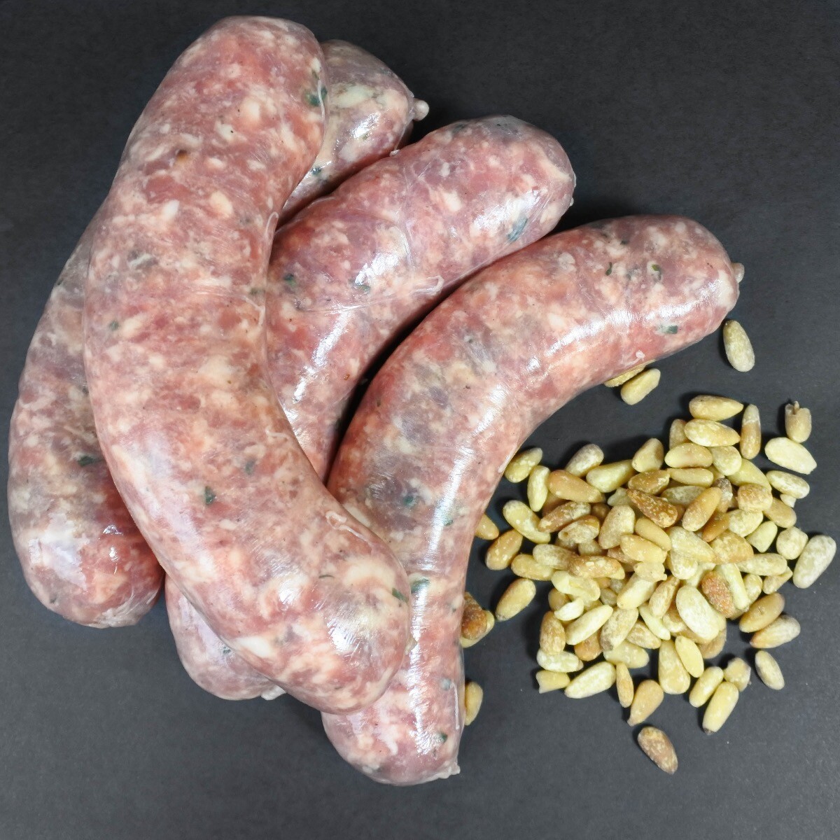 Braadworst Iberico | Bieslook pijnboompit