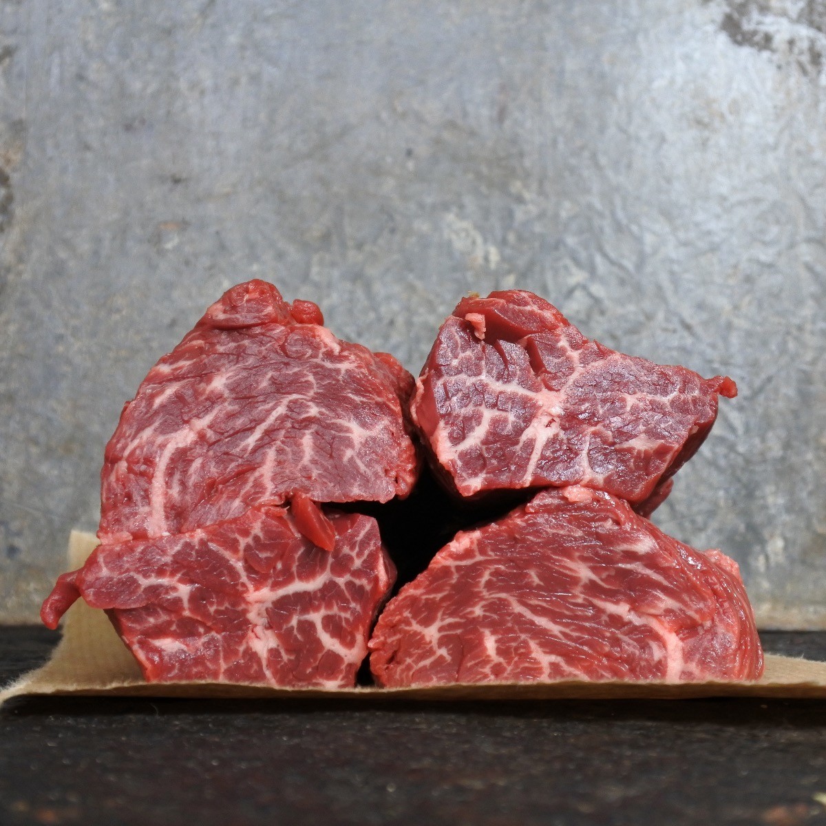 Longhaas (uitgevliesd) Black Angus USDA prime