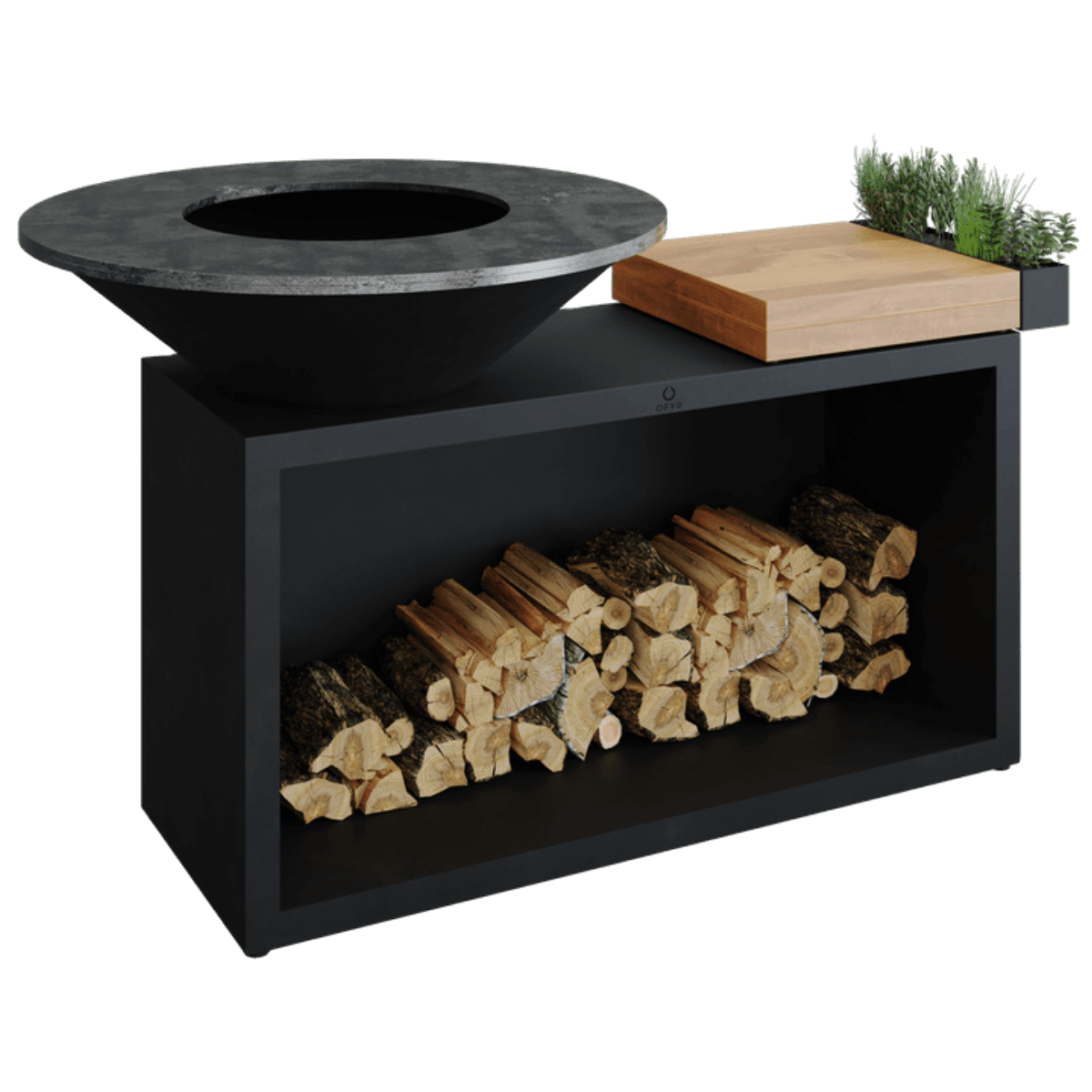 Ofyr Island Black 100 Teak Hout