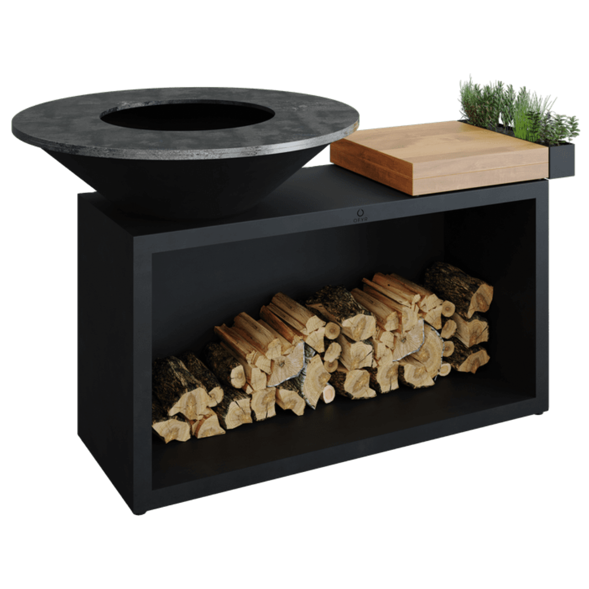 OFYR Island Black 85 Teak Hout