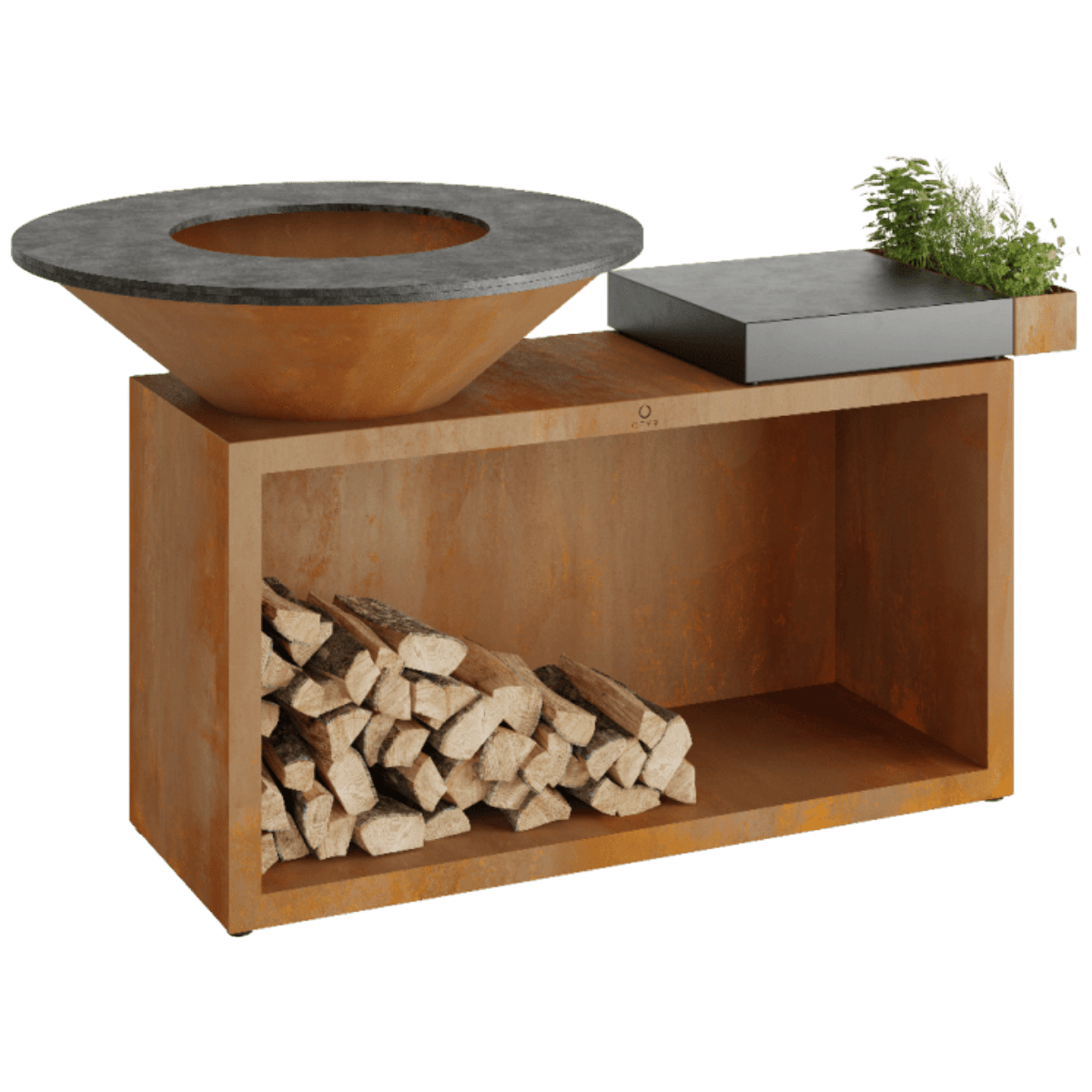 OFYR Island Corten 85  Donker Grijs Keramiek
