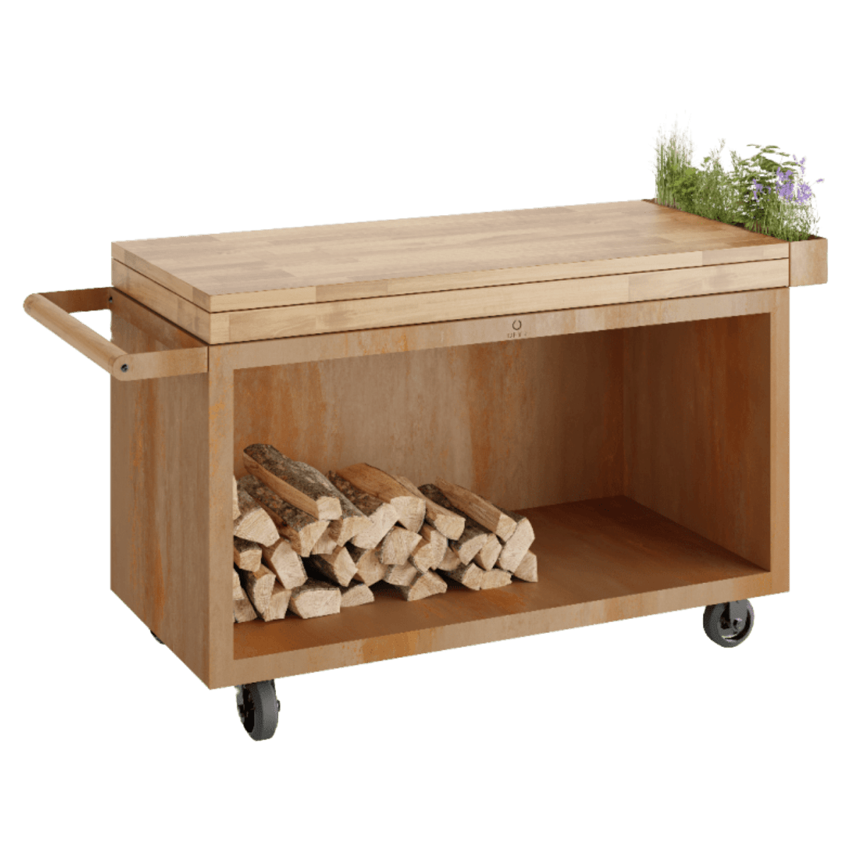 OFYR Mise en Place Table Corten 135 PRO Teak Hout